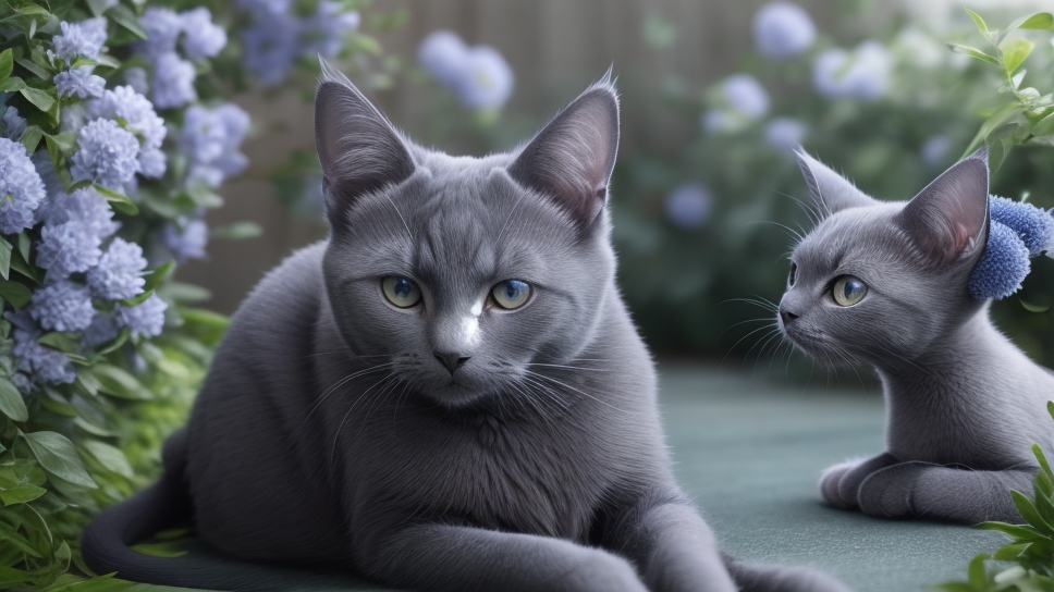 Russian Blue Cat